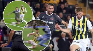 Fenerbahçe - Fatih Karagümrük maçında tartışmalı penaltı pozisyonu: Tartışılacak bir şey yok, penaltı verilmeliydi!