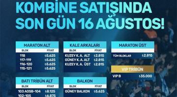 Adana Demirspor'un kombine satışlarında son gün 16 Ağustos