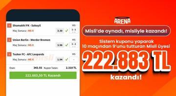 Sistem kuponu oynadı, 10 maçından 9’unu bilerek 222.883 TL kazandı! 