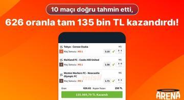 Misli’de haftanın kuponu… 10 maçı doğru tahmin etti, 626 oranla tam 135 bin TL kazandırdı!