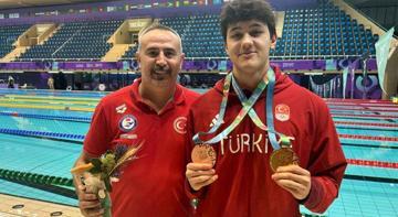 Denizlili yüzücü Ahmet Mete Boylu'dan tarihi başarı