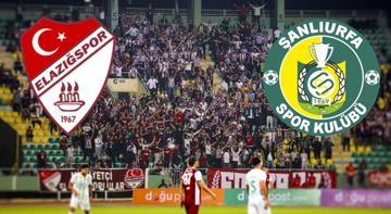 Elazığspor - Şanlıurfaspor maçı öncesi belli oldu!