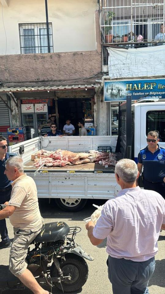 Adanada kaldırımda kurban kesen kasaba ceza