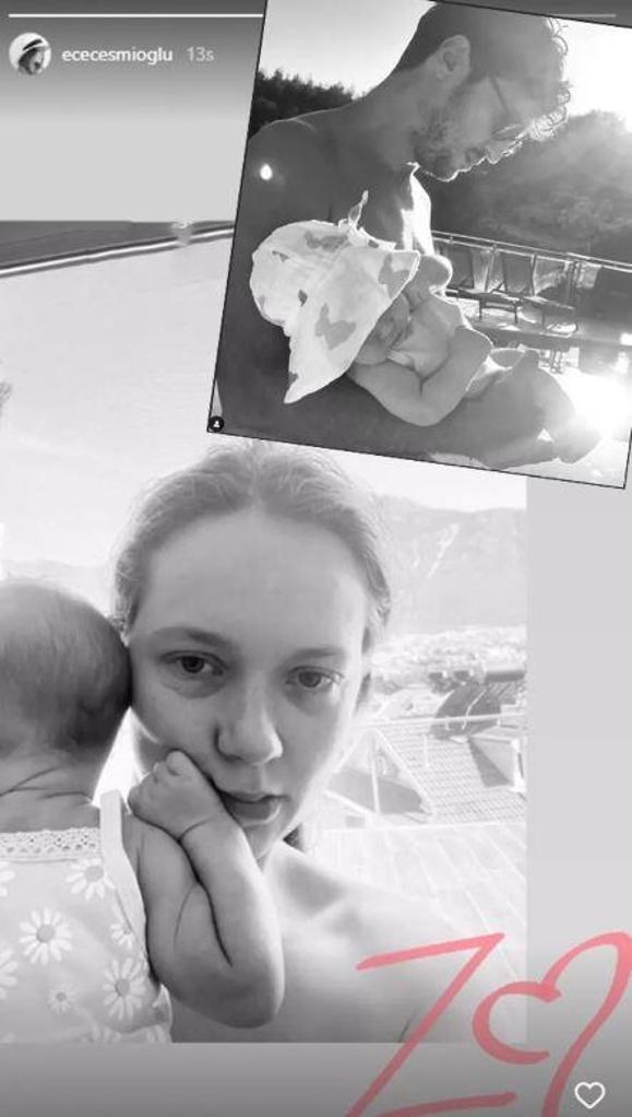 Ece Çeşmioğlu bebeği Zeynep ile pozunu paylaştı