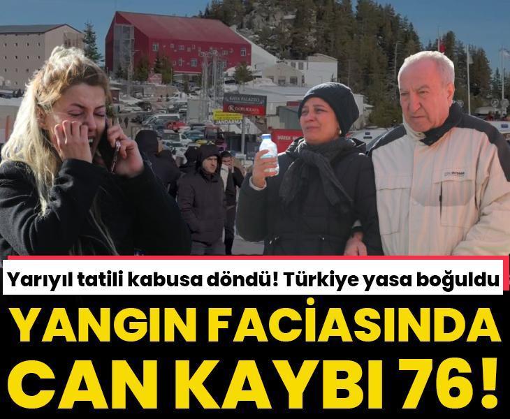 Kartalkaya'daki yangın faciasında can kaybı 76'ya yükseldi