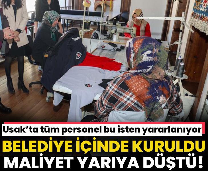 Belediye bünyesinde kuruldu! Tüm personel faydalanıyor: Uşak'ta maliyetler yarı yarıya düştü