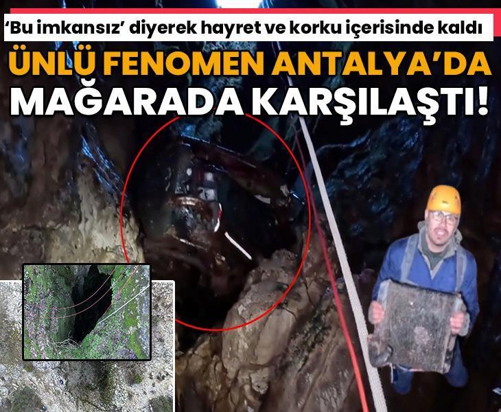 Ünlü fenomen Antalya'da mağarada buldu: Görünce tüyleri ürperdi! Kadın cüzdanı ele verdi