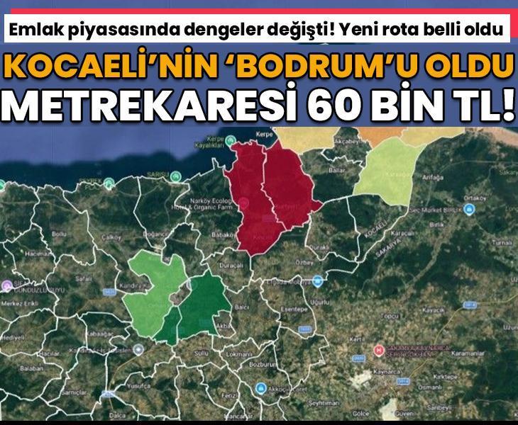 Kocaeli gayrimenkul piyasasında dengeler değişti! O mahallede metrekare fiyatı 60 bin TL'ye dayandı!