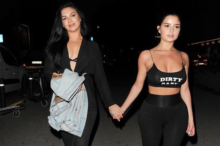 Seksi manken komşuda ortaya çıktı