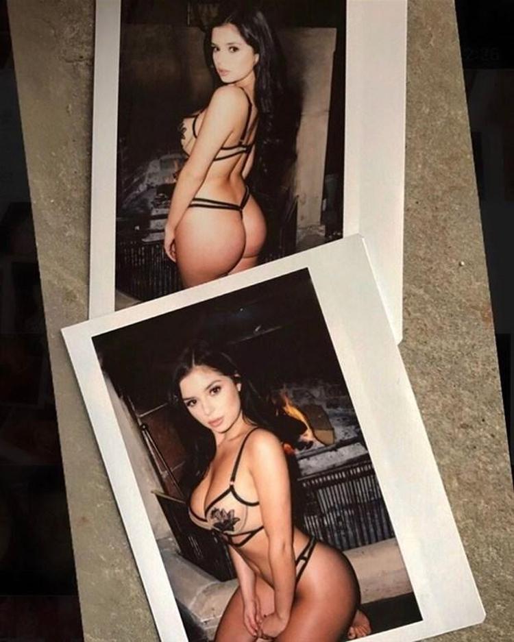 Seksi manken komşuda ortaya çıktı