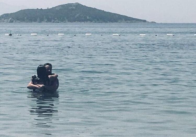 Asena ve Hasan Dere çifti Bodrumda aşka geldi