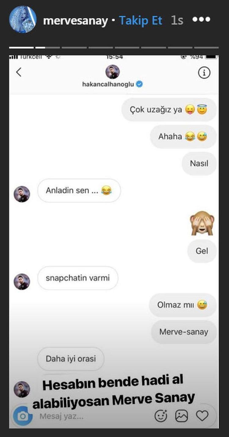 Merve Sanay hacklendi Hakan Çalhanoğlunun bomba mesajları ifşa oldu