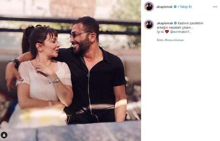 Aşkım Kapışmak bu fotoğrafı, Kadının zarafetini erkeğin nezaketi çıkarır...İyi ki diyerek paylaştı.
