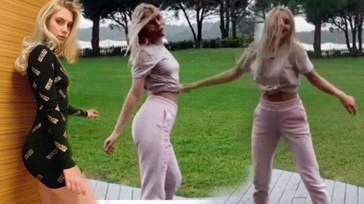 Aleyna Tilkinin kalça dansı sosyal medyayı salladı