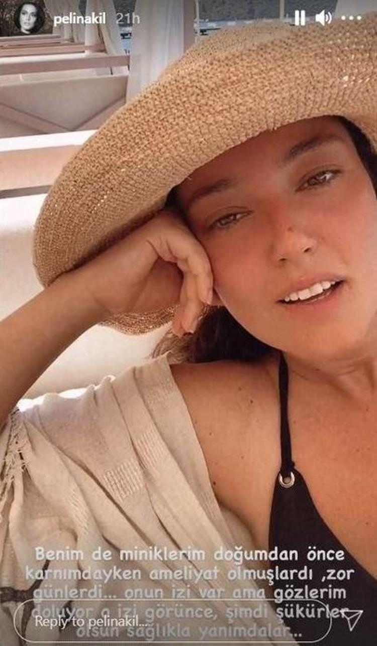 Pelin Akilin bikinili pozu olay oldu İkiz annesisin nasıl böyle karnın var