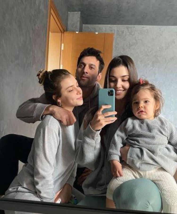 Hande Erçel ile babasının benzerlikleri şaşırttı