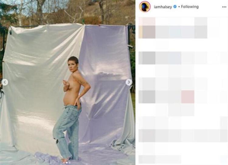 Halseyden yeni hamilelik pozu