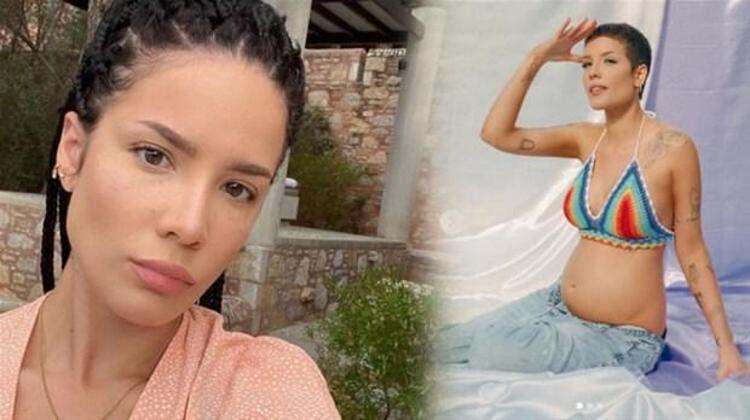 Halseyden yeni hamilelik pozu