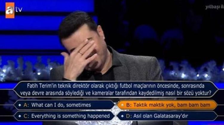 Soruya doğru cevap veren Burak Kut 60 bin TLlik soruyu gördü.