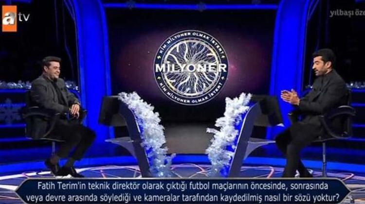 Neşeli anların eksik olmadığı yarışmada geceye Galatasaray Teknik Direktörü Fatih Terim ile ilgili sorulan bir soru damgasını vurdu.