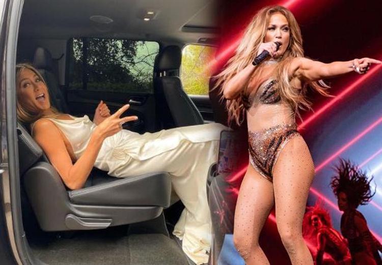 Her ikisi de 51 yaşında olan Jennifer Lopez ve Jennifer Anistonın gündeme damga vuran pozları tartışma yarattı