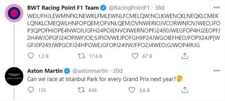 Formula 1 Türkiye GPye damga vuran an İstanbulda büyük sürpriz...