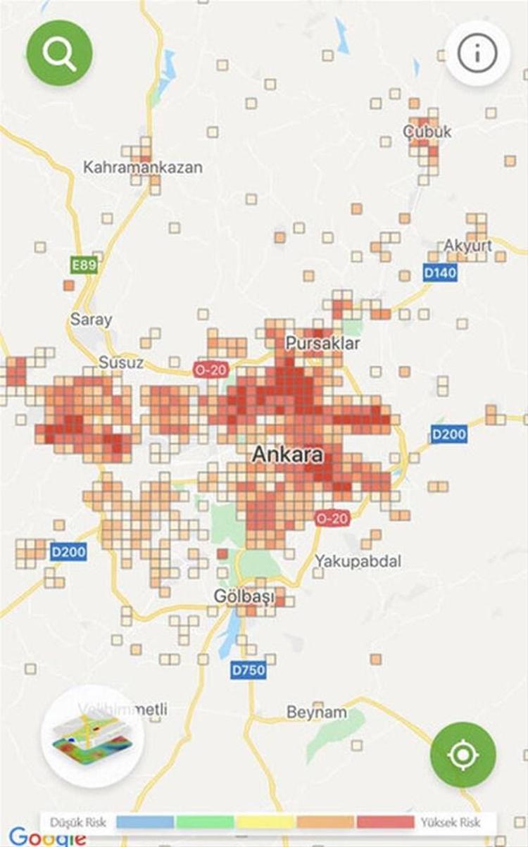 İşte corona virüsü yoğunluk haritası 4 büyükşehirde son durum...