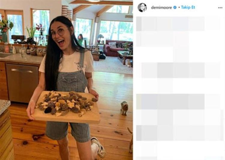 Demi Moore banyoyu ofise çevirdi