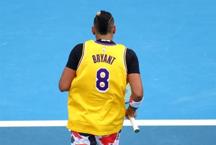 Nick Kyrgios, Nadal karşısına Kobe Bryant formasıyla çıktı