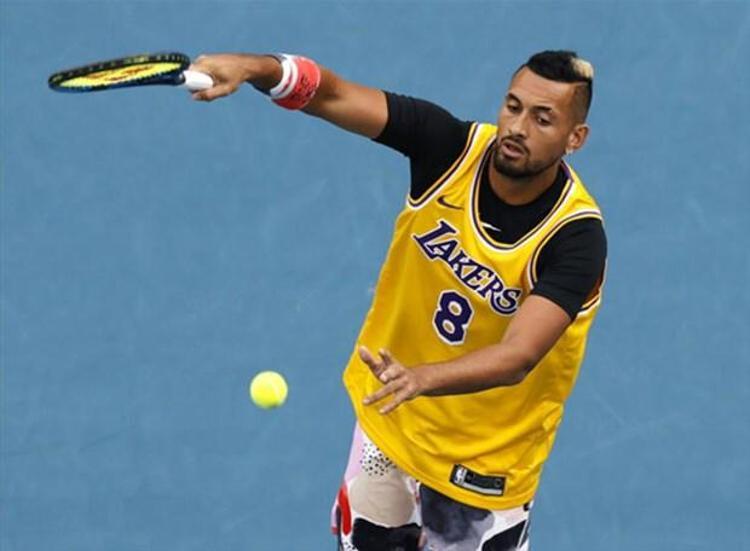 Nick Kyrgios, Nadal karşısına Kobe Bryant formasıyla çıktı