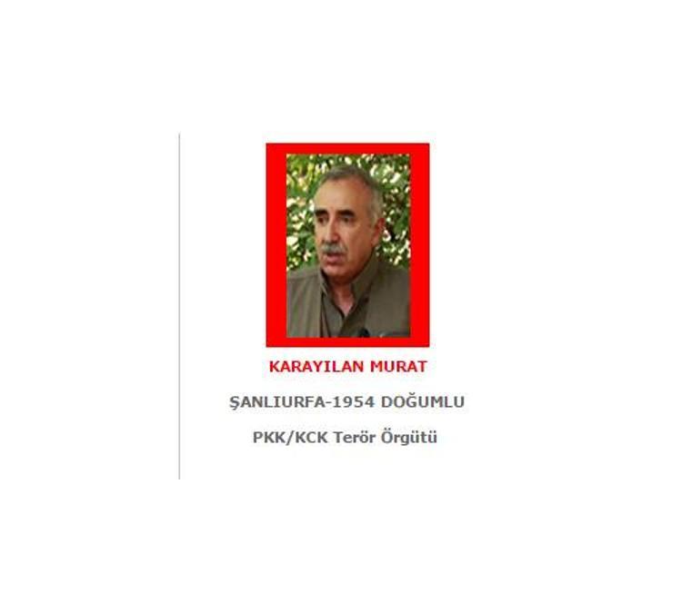 İçişleri Bakanlığının arananlar listesi