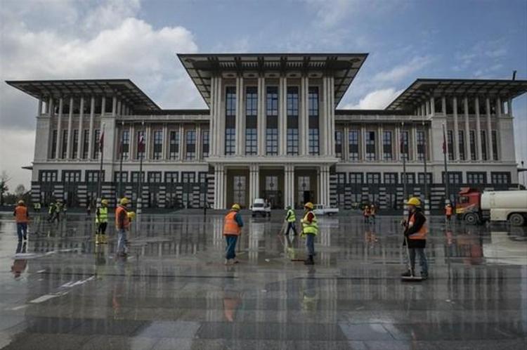 Beştepedeki yeni Cumhurbaşkanlığı yerleşkesi ilk kez görüntülendi
