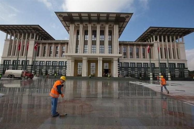 Beştepedeki yeni Cumhurbaşkanlığı yerleşkesi ilk kez görüntülendi
