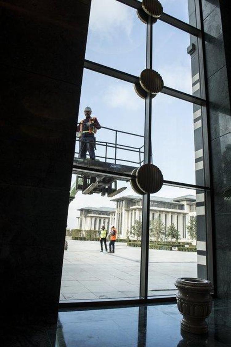 Beştepedeki yeni Cumhurbaşkanlığı yerleşkesi ilk kez görüntülendi