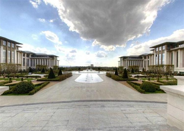 Beştepedeki yeni Cumhurbaşkanlığı yerleşkesi ilk kez görüntülendi