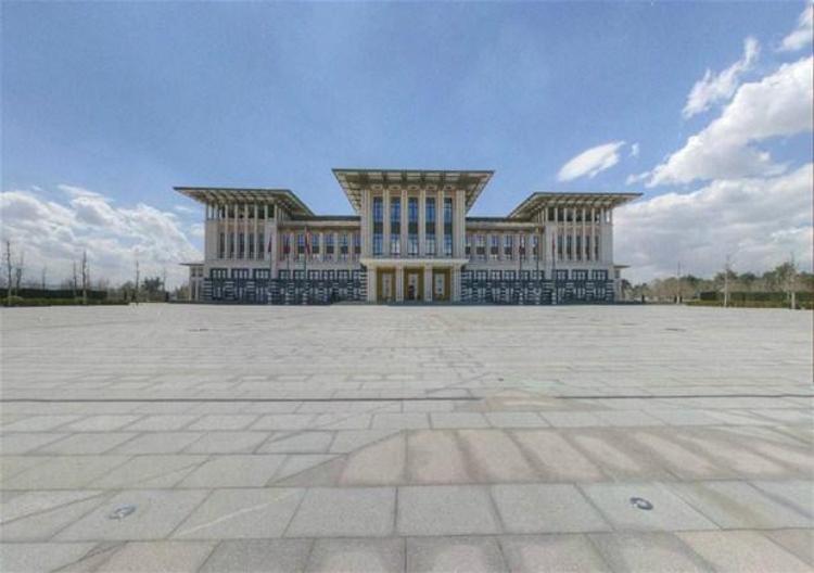 Beştepedeki yeni Cumhurbaşkanlığı yerleşkesi ilk kez görüntülendi