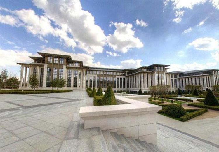 Beştepedeki yeni Cumhurbaşkanlığı yerleşkesi ilk kez görüntülendi