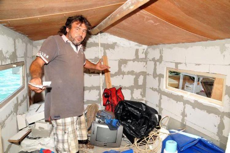 Mavi bayraklı koyda heyecanlandıran bayrak