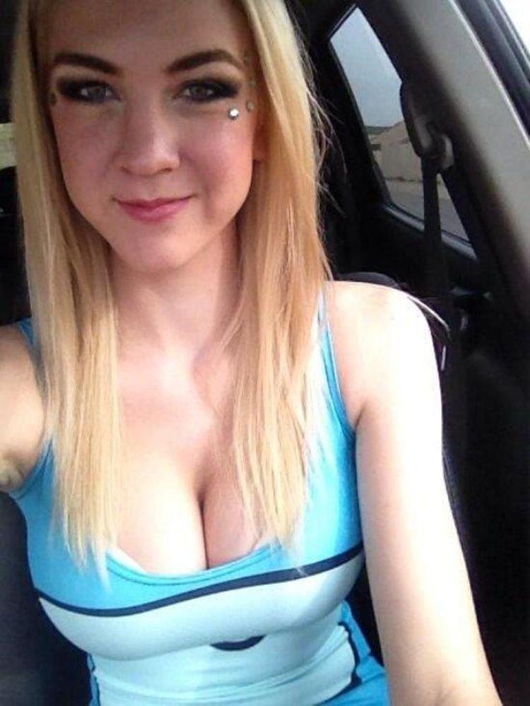 Busty Blonde Selfie