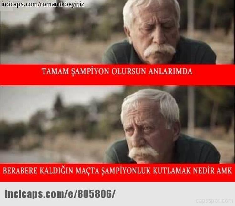 Fener şampiyon oldu, caps´ler çıldırdı