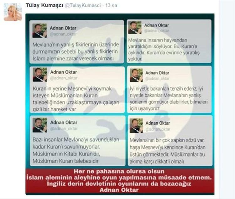 Adnan Oktarın kediciği Tülay Kumaşçı