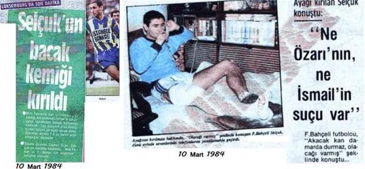 Ayağı kırılan futbolcular