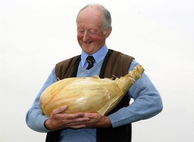 Dünyanın en ağır soğanı. Tam 8 kilo 150 gram.