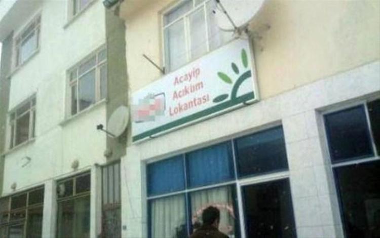 İlginç tabelalar ve ilanlar