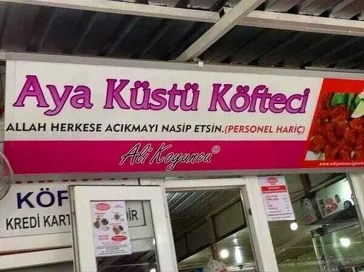 İlginç tabelalar ve ilanlar