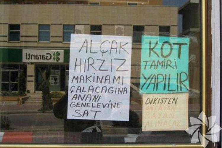 İlginç tabelalar ve ilanlar