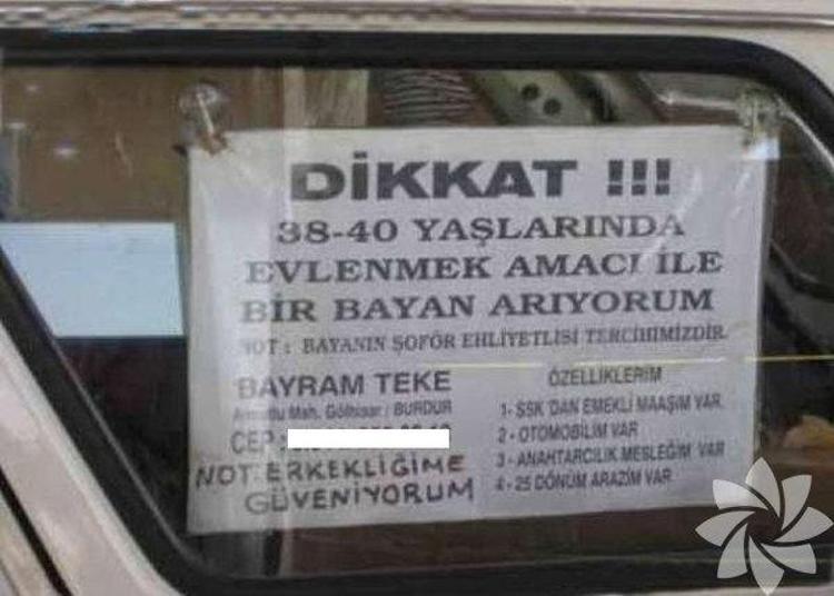 İlginç tabelalar ve ilanlar