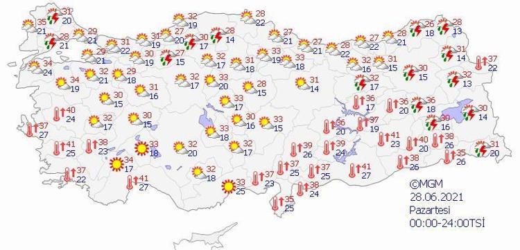 5 GÜNLÜK HAVA DURUMU HARİTASI