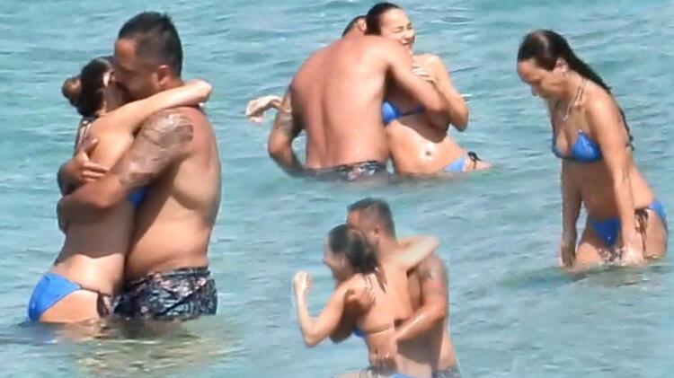 Burçin Terzioğlu ile Umut Duygu aşka geldi Bikinisi çözülünce...