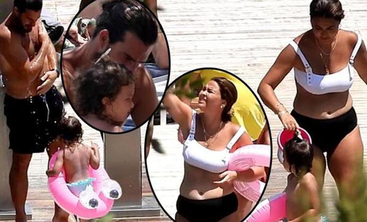 Gizem Hatipoğlu su dolu kovayla peşinden koştu